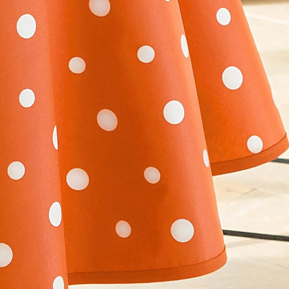 Becquet Nappe coton enduit à pois - CRÉATION< Toile Cirée|Les Matières