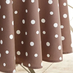 Becquet Nappe coton enduit à pois - CRÉATION< Toile Cirée|Les Matières
