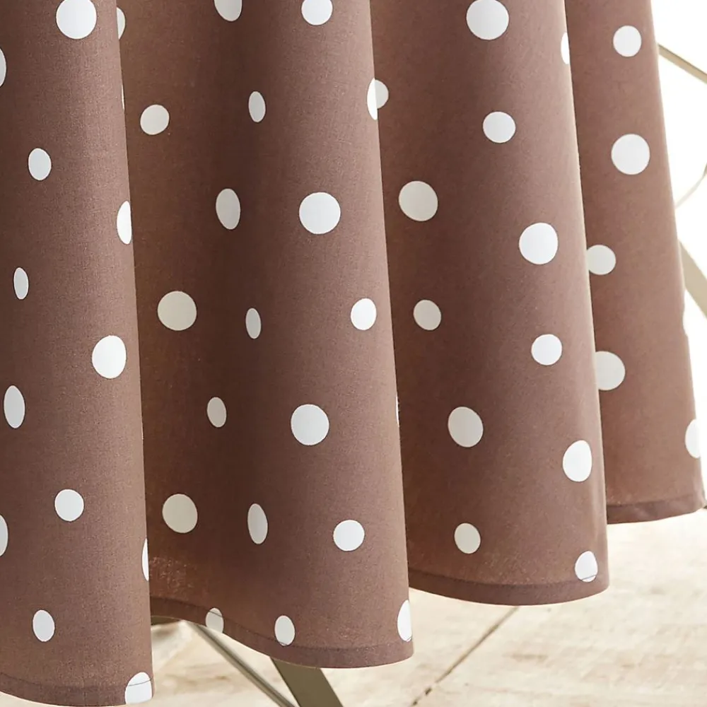 Becquet Nappe coton enduit à pois - CRÉATION< Toile Cirée|Les Matières