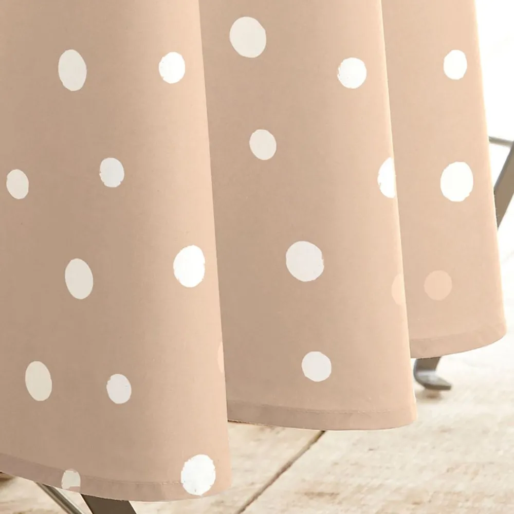 Becquet Nappe coton enduit à pois - CRÉATION< Toile Cirée|Les Matières