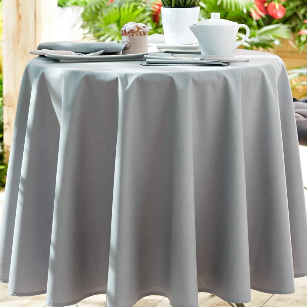 Becquet Nappe coton enduit uni - CRÉATION< Toile Cirée|Nappe Unie