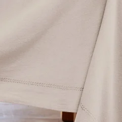 Becquet Nappe coton lavé brodé - CRÉATION< Les Matières