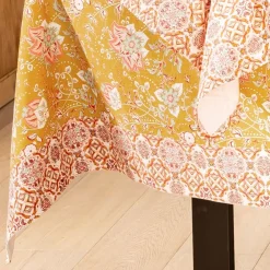Becquet Nappe coton traitée antitache imprimé fleurs/mosaïque - CRÉATION< Nappe Fantaisie