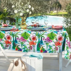 Becquet Nappe en coton imprimé fleurs - CRÉATION< Nappe Fantaisie