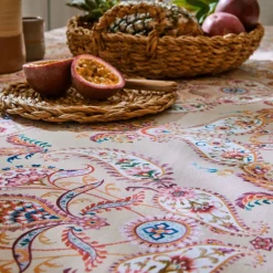 Becquet Nappe en coton motif cachemire - CRÉATION< Nappe Fantaisie