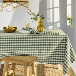 Becquet Nappe en coton vichy – CRÉATION< Nappe Fantaisie|Les Matières
