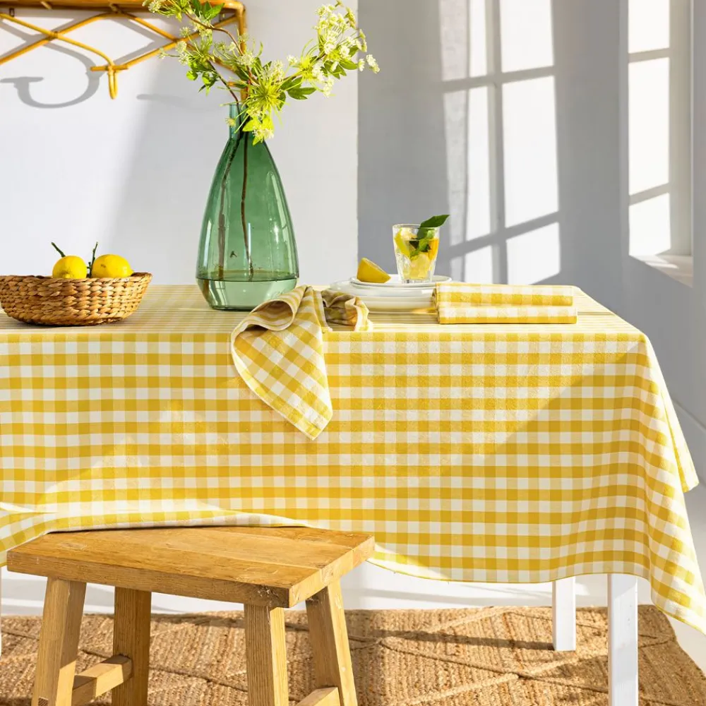 Becquet Nappe en coton vichy – CRÉATION< Nappe Fantaisie|Les Matières