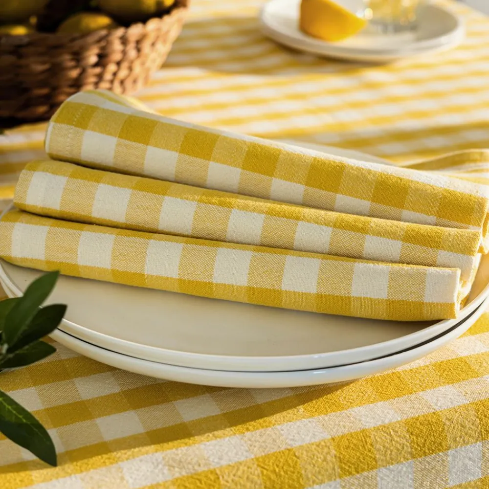 Becquet Nappe en coton vichy – CRÉATION< Nappe Fantaisie|Les Matières