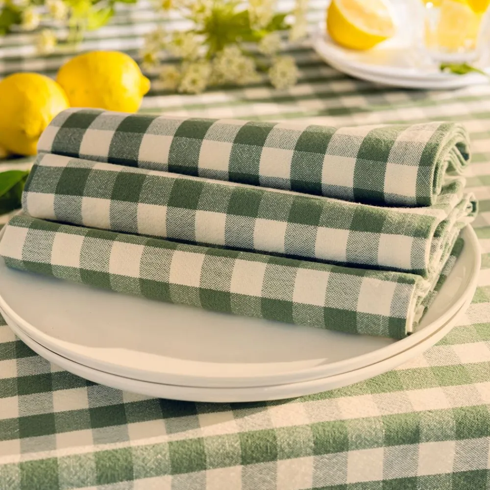 Becquet Nappe en coton vichy – CRÉATION< Nappe Fantaisie|Les Matières