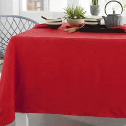 Becquet Nappe en polyester au froissé permanent< Nappe Unie