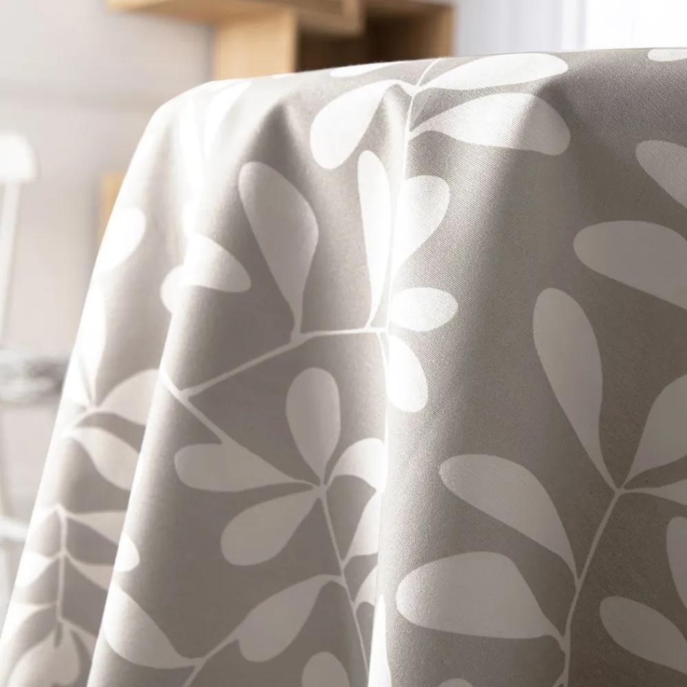 Becquet Nappe enduite motif feuilles< Nappe Fantaisie