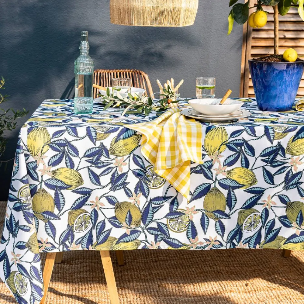 Becquet Nappe imprimé citrons - CRÉATION< Nappe Fantaisie
