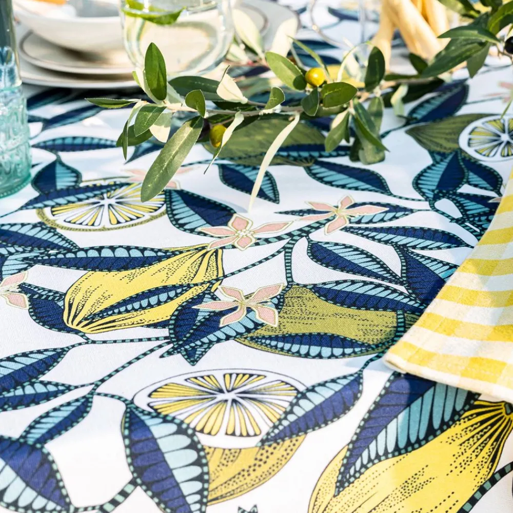 Becquet Nappe imprimé citrons - CRÉATION< Nappe Fantaisie