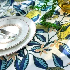 Becquet Nappe imprimé citrons - CRÉATION< Nappe Fantaisie