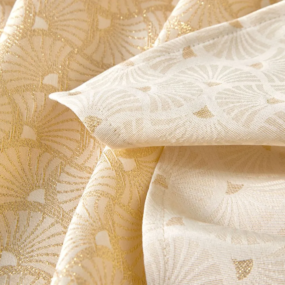 Becquet Nappe jacquard touches dorées< Nappe Fantaisie