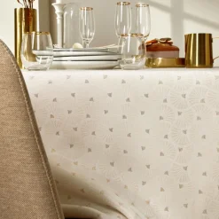 Becquet Nappe jacquard touches dorées< Nappe Fantaisie