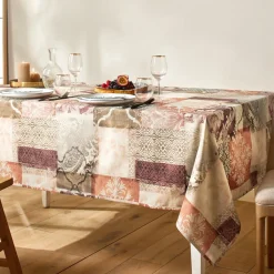 Becquet Nappe polycoton imprimé effet patchwork< Nappe Fantaisie|Les Matières