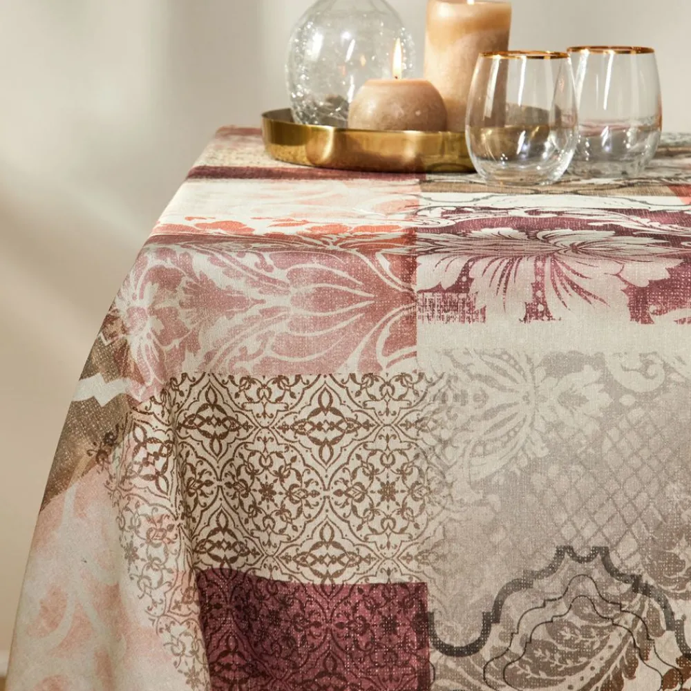 Becquet Nappe polycoton imprimé effet patchwork< Nappe Fantaisie|Les Matières