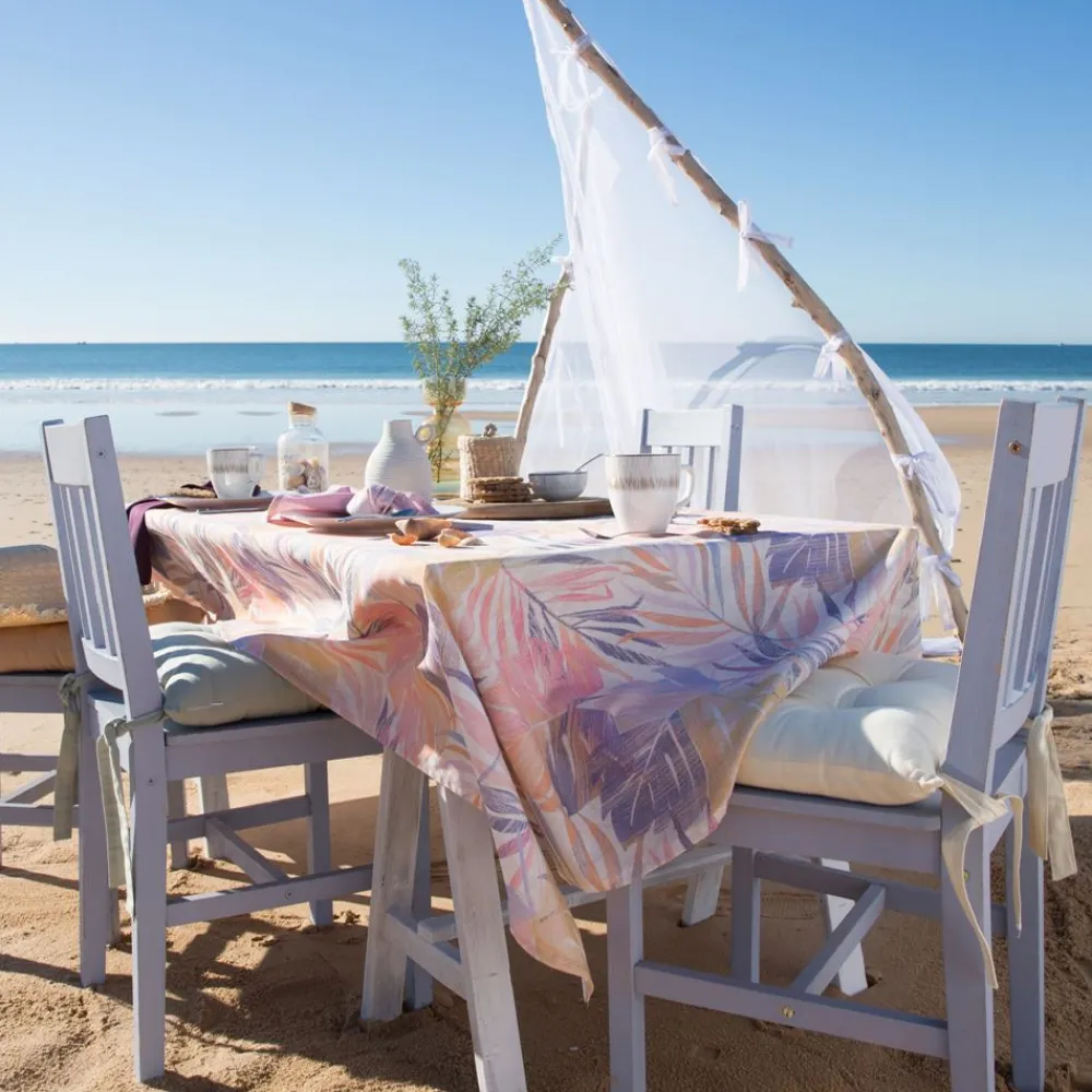 Becquet Nappe polycoton imprimé tropical - CRÉATION< Nappe Fantaisie