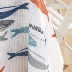Becquet Nappe polyester motif poissons< Nappe Fantaisie