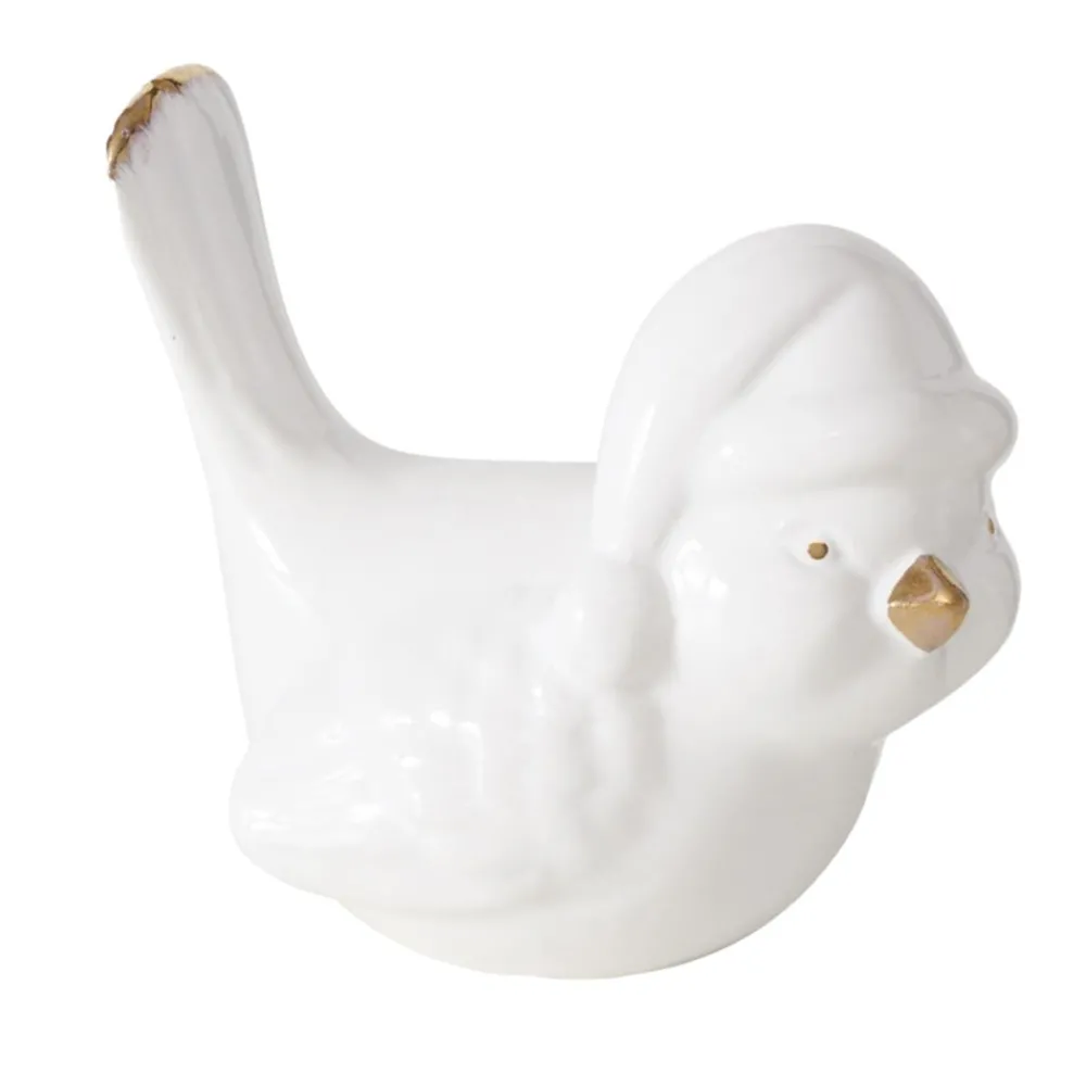 Becquet Oiseau en céramique décoratif - Lot de 2< Statuette, Figurine|Décoration
