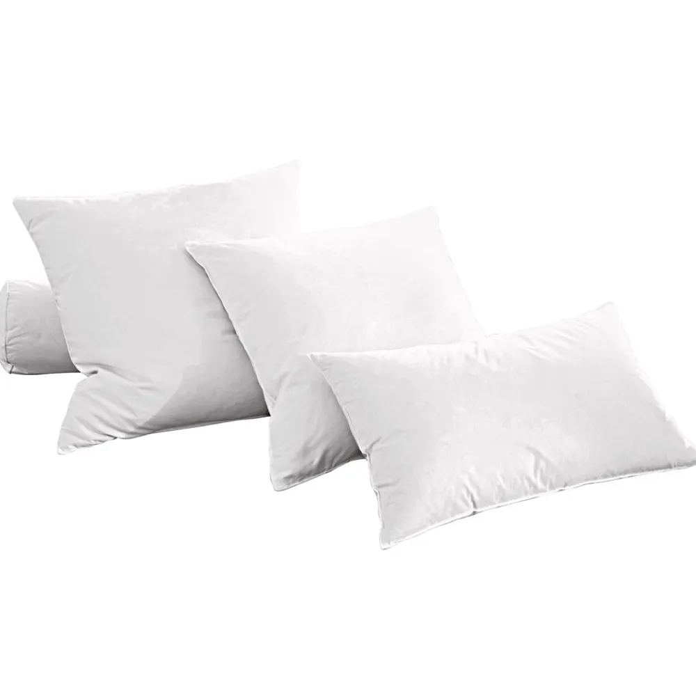 Becquet Oreiller et traversin, 70% DUVET d'oie/canard ANTITACHE - Moelleux< Les Matières|Oreiller, Traversin