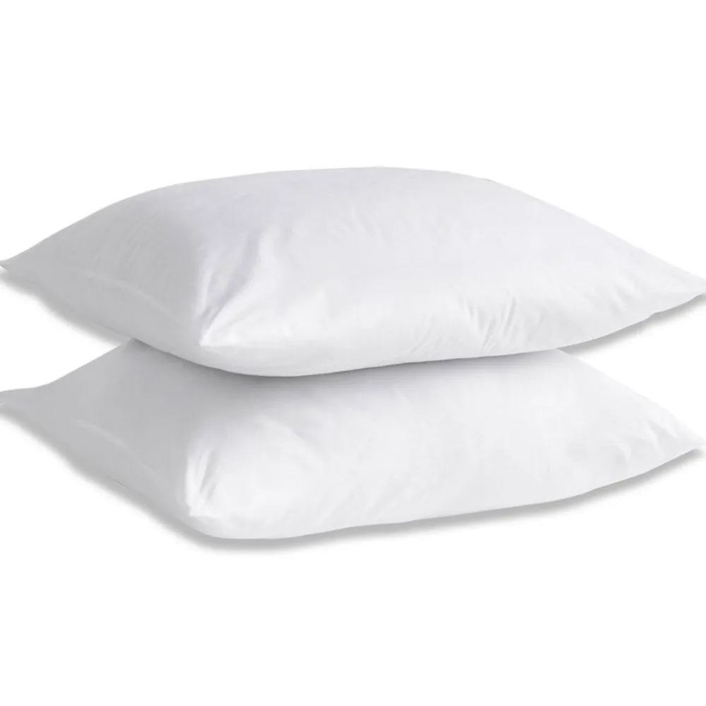 Becquet Oreillers médium - Enveloppe microfibre - Lot de 2< Oreiller, Traversin|Oreiller Et Traversin