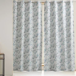 Becquet Paire de rideaux jacquard motifs japonisants< Rideau Et Déco Textile|Rideau