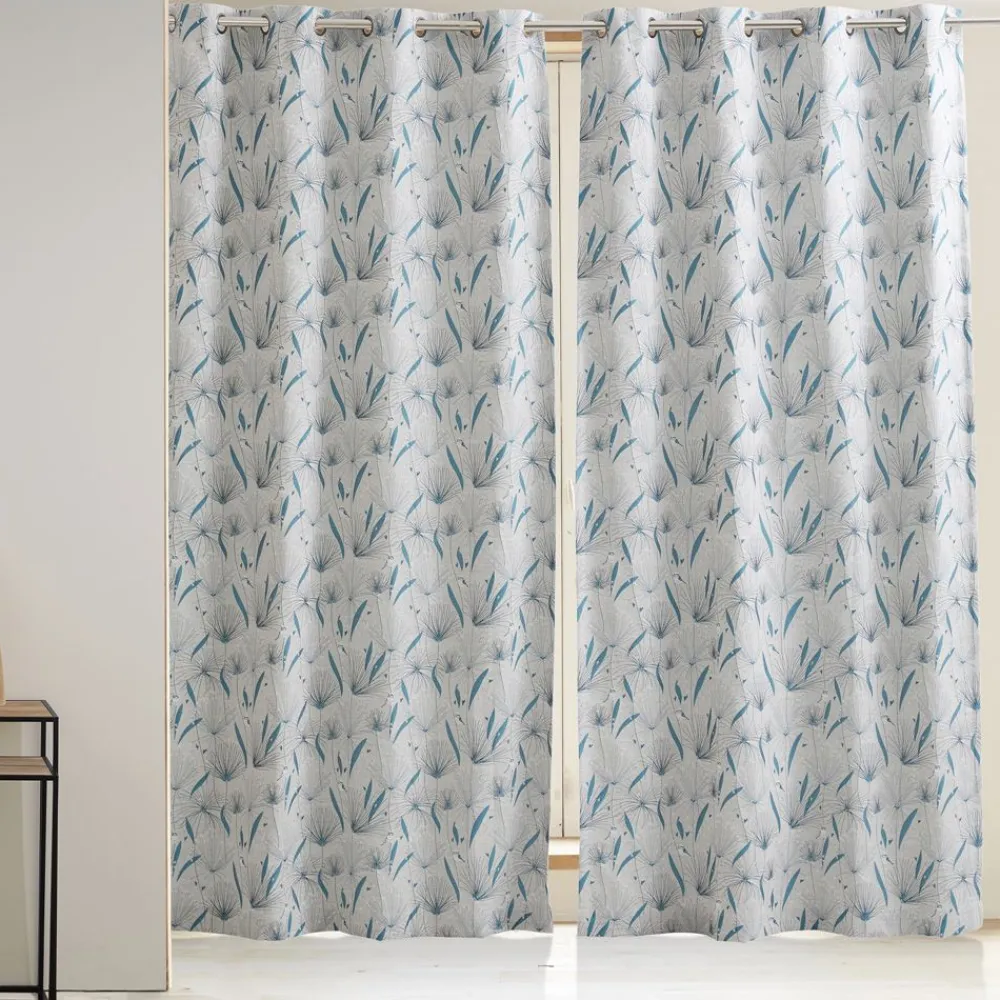 Becquet Paire de rideaux jacquard motifs japonisants< Rideau Et Déco Textile|Rideau