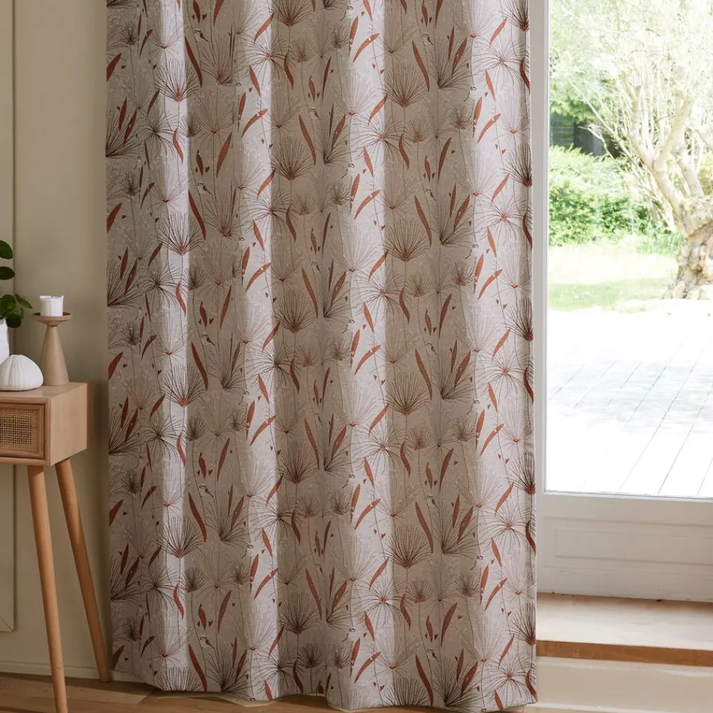 Becquet Paire de rideaux jacquard motifs japonisants< Rideau Et Déco Textile|Rideau