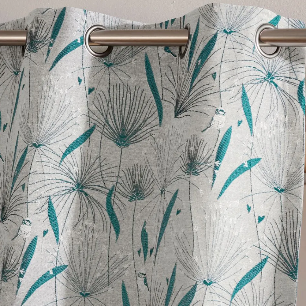 Becquet Paire de rideaux jacquard motifs japonisants< Rideau Et Déco Textile|Rideau
