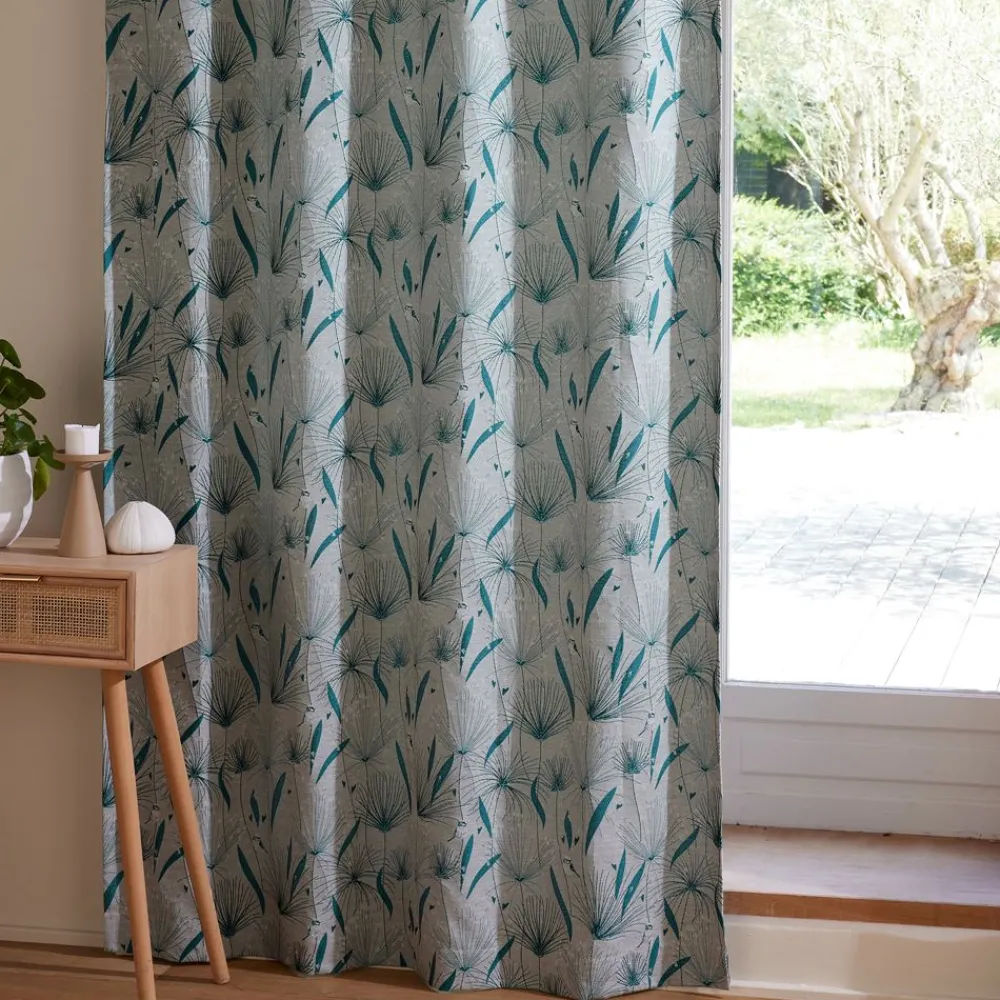 Becquet Paire de rideaux jacquard motifs japonisants< Rideau Et Déco Textile|Rideau