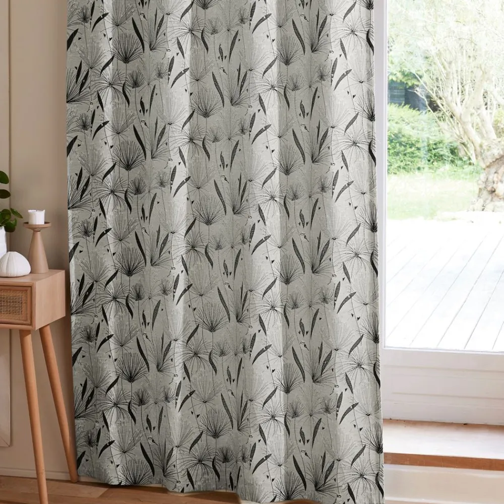 Becquet Paire de rideaux jacquard motifs japonisants< Rideau Et Déco Textile|Rideau