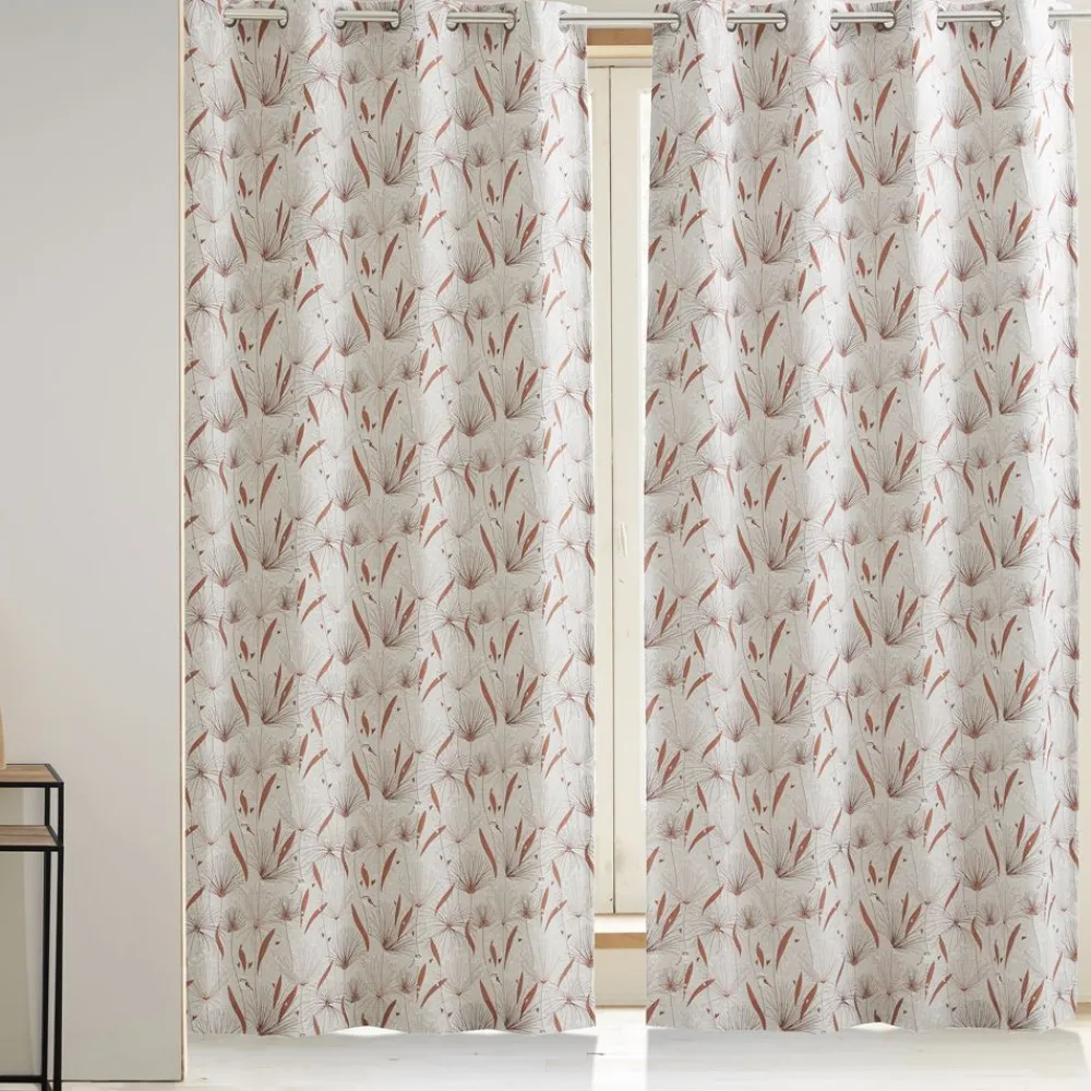 Becquet Paire de rideaux jacquard motifs japonisants< Rideau Et Déco Textile|Rideau