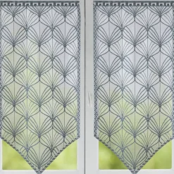 Becquet Paire de voilages droits jacquard en pointe< Rideau Et Déco Textile|Voilage En Pointe, Voilage Droit, Brise-Bise, Store