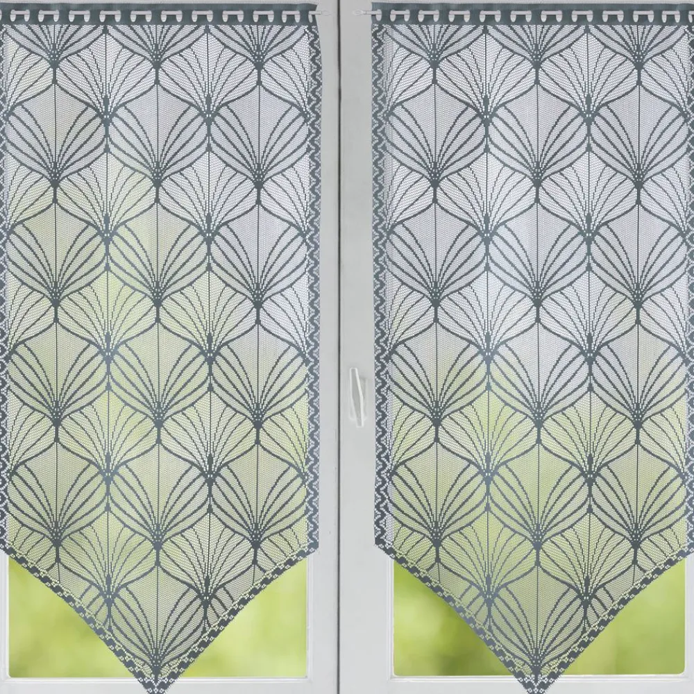 Becquet Paire de voilages droits jacquard en pointe< Rideau Et Déco Textile|Voilage En Pointe, Voilage Droit, Brise-Bise, Store