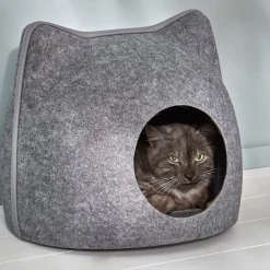 Becquet Panier en feutrine pour chat< Panier, Tapis, Gamelle Pour Chiens Et Chats