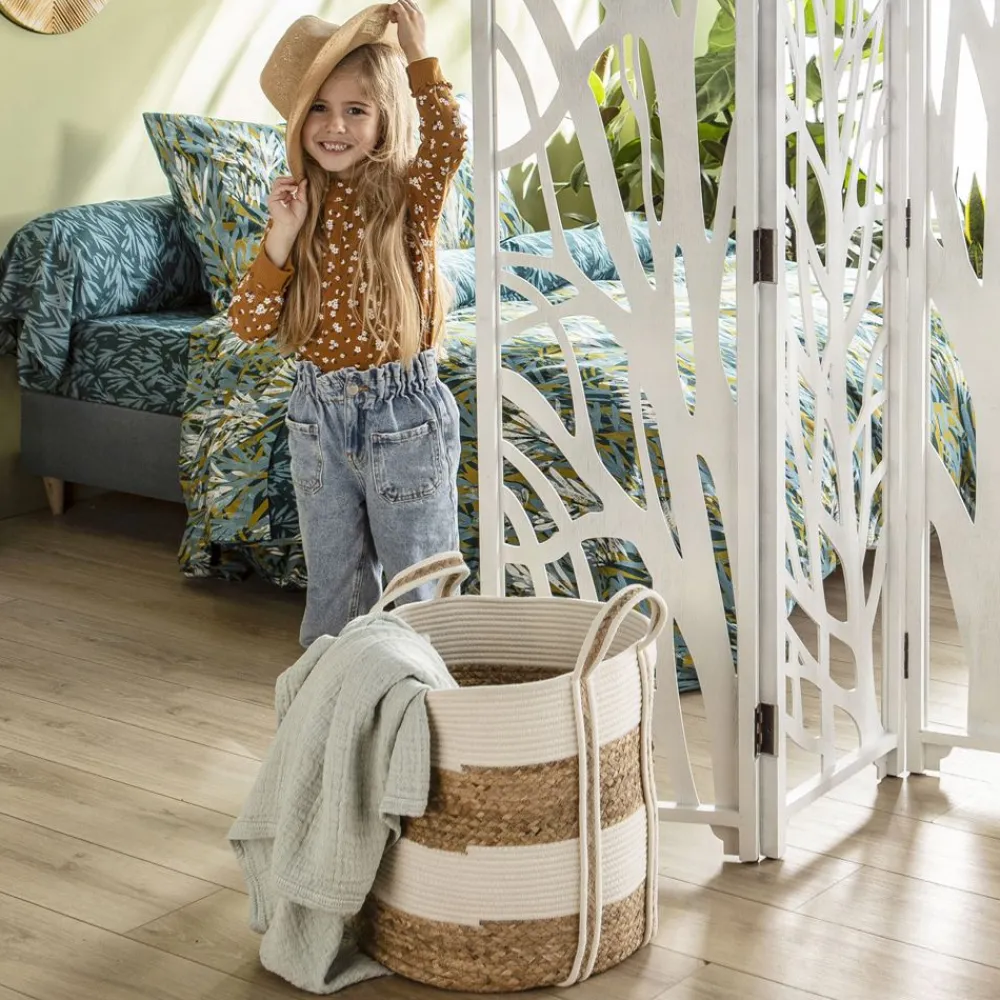 Becquet Paniers bicolores tressés - Set de 2< Rangement, Gain De Place|Boîte, Panier