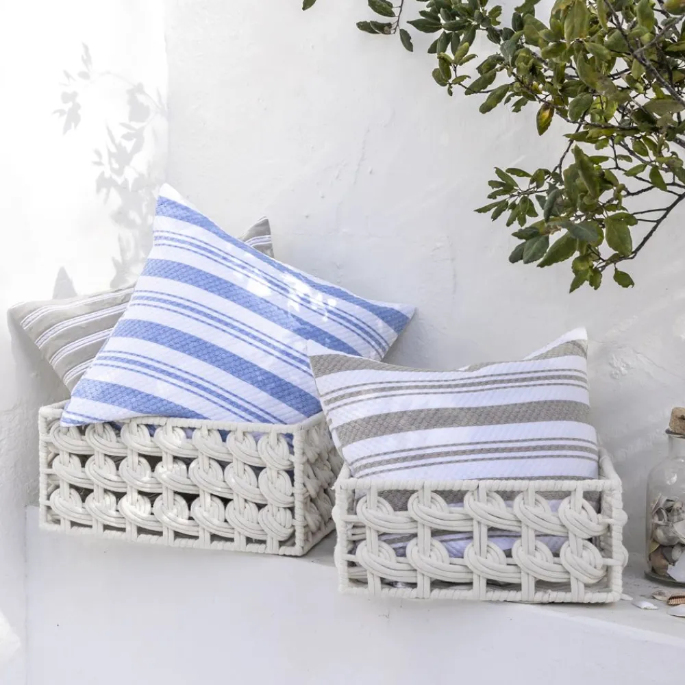 Becquet Paniers tressés en corde - Set de 2< Boîte, Panier|Décoration