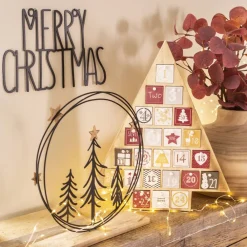 Becquet Panneau en métal Merry Christmas< Décoration Murale|Décoration
