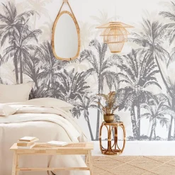 Becquet Papier peint panoramique motif palmiers - set de 3 lés - 300 x 270 cm< Décoration Murale|Décoration