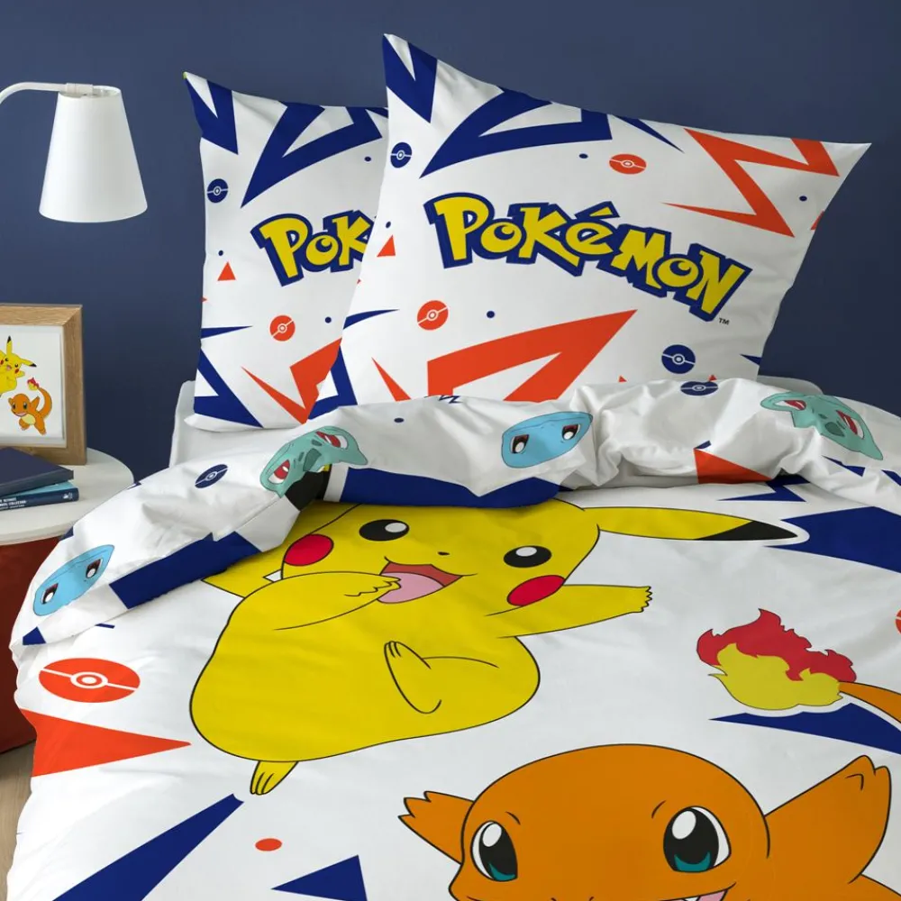 Becquet Parure de lit enfant Pokemon®< Les Matières|Linge De Lit Enfant
