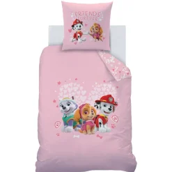 Becquet Parure de lit enfant rose Pat Patrouille®< Les Matières|Linge De Lit Enfant