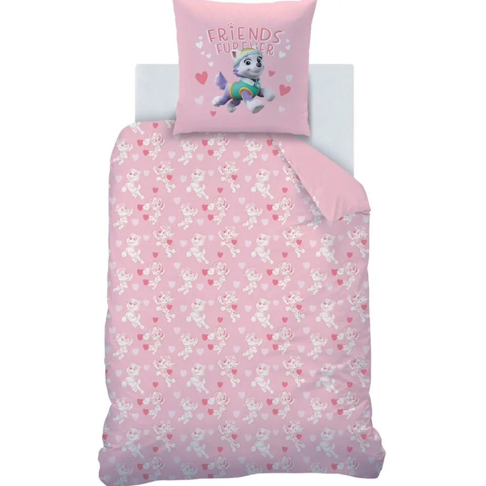 Becquet Parure de lit enfant rose Pat Patrouille®< Les Matières|Linge De Lit Enfant