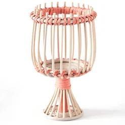 Becquet Photophore en rotin< Luminaire|Décoration
