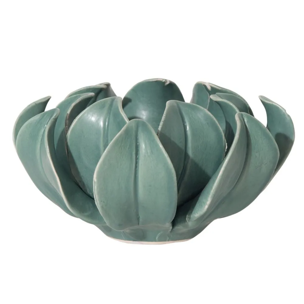 Becquet Photophore fleur en céramique< Luminaire|Décoration