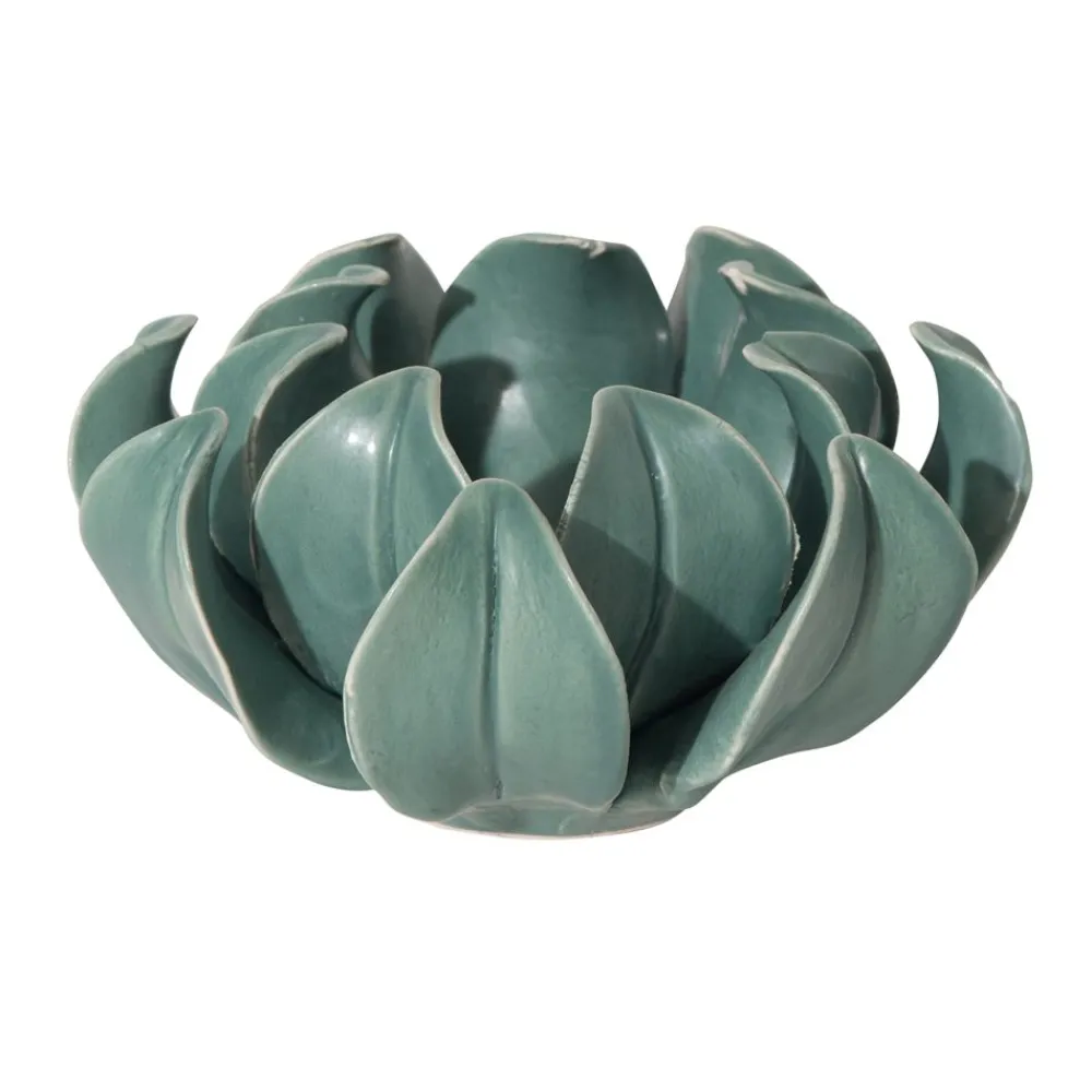 Becquet Photophore fleur en céramique< Luminaire|Décoration