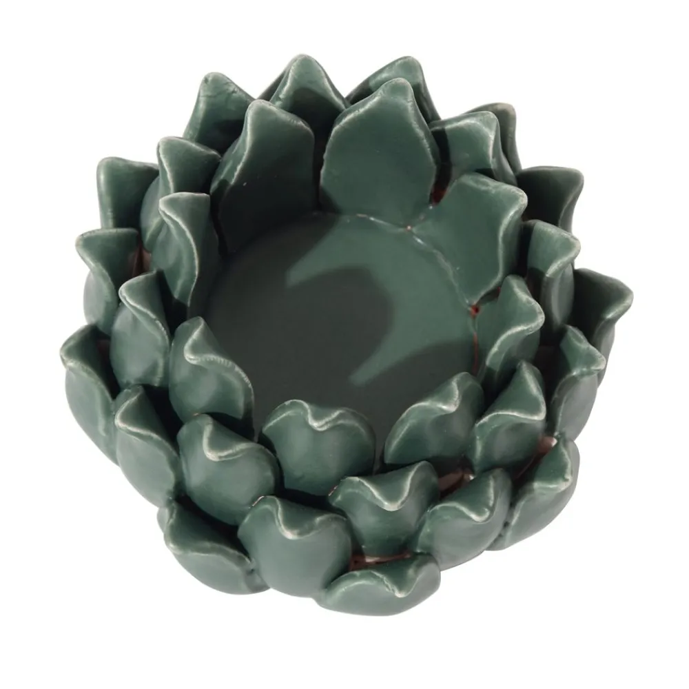 Becquet Photophore fleur en céramique< Luminaire|Décoration