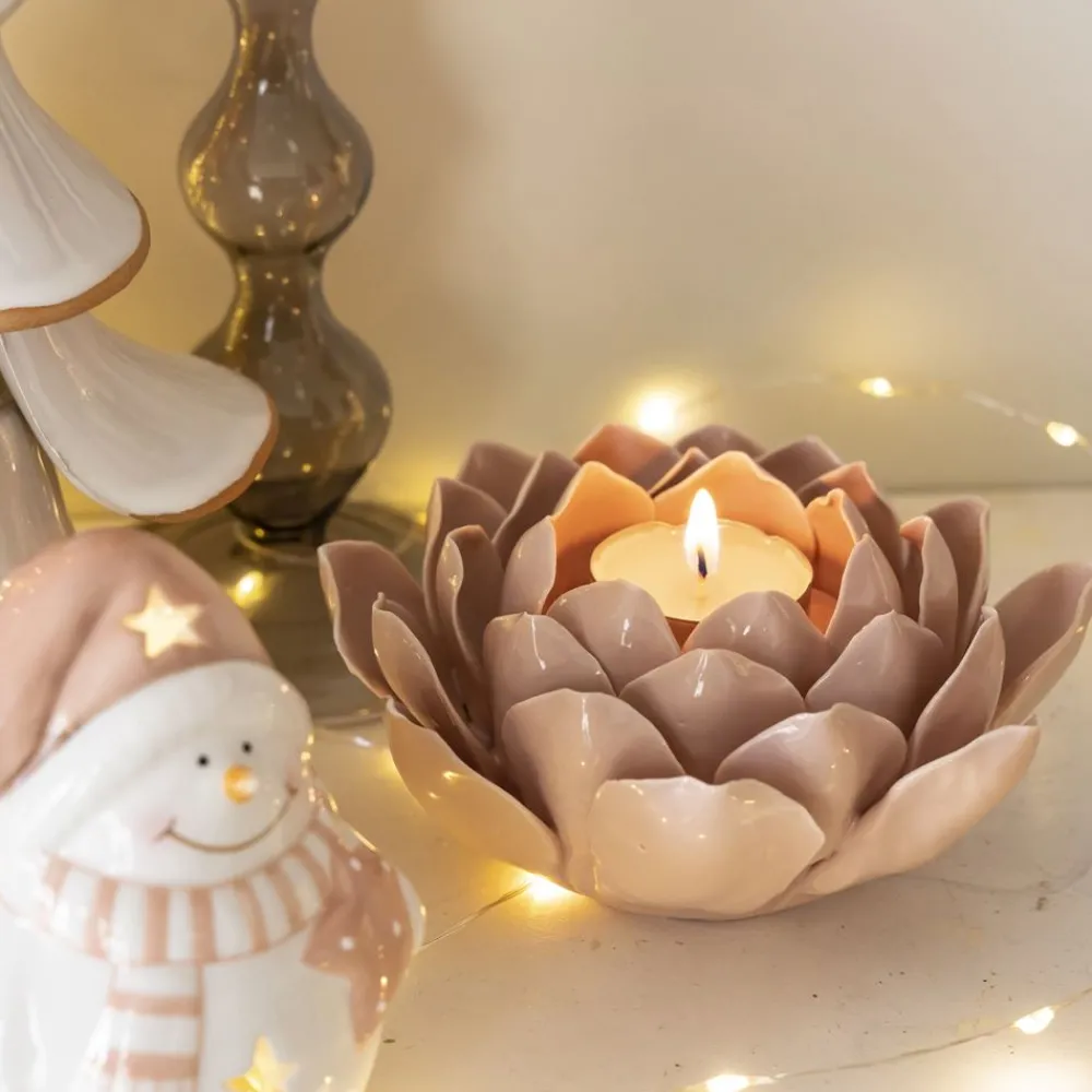 Becquet Photophore nénuphar< Luminaire|Décoration