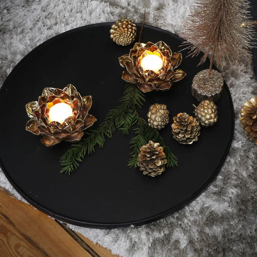 Becquet Photophore nénuphar< Luminaire|Décoration